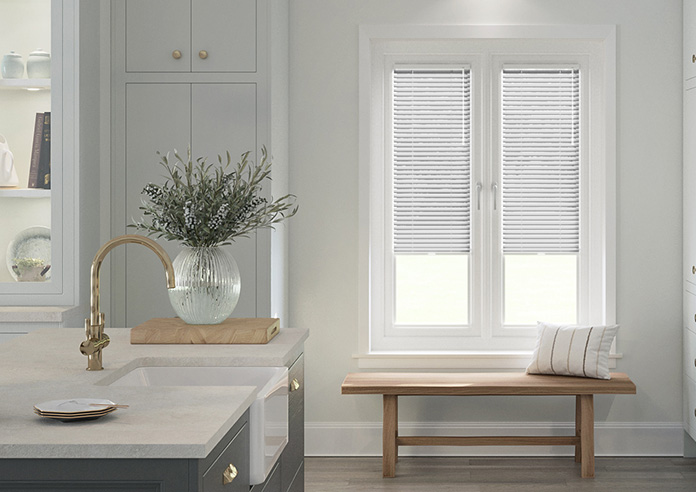 Purity, Metallic Silver - Stick Fit Venetian Blind - Image 3